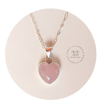 Cargar imagen en el visor de la galería, Corazón Cuarzo Rosa