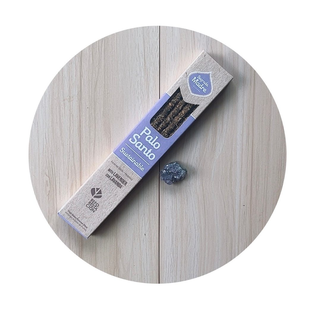 CAJA DE INCIENSO CON AMATISTA